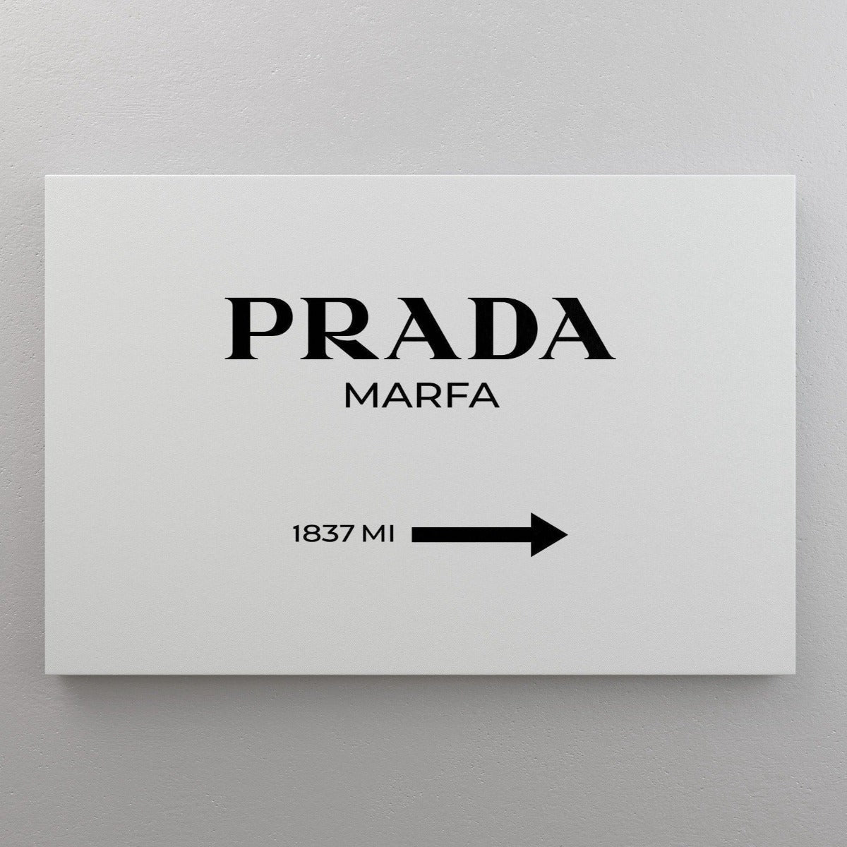 Prada Marfa canvas print