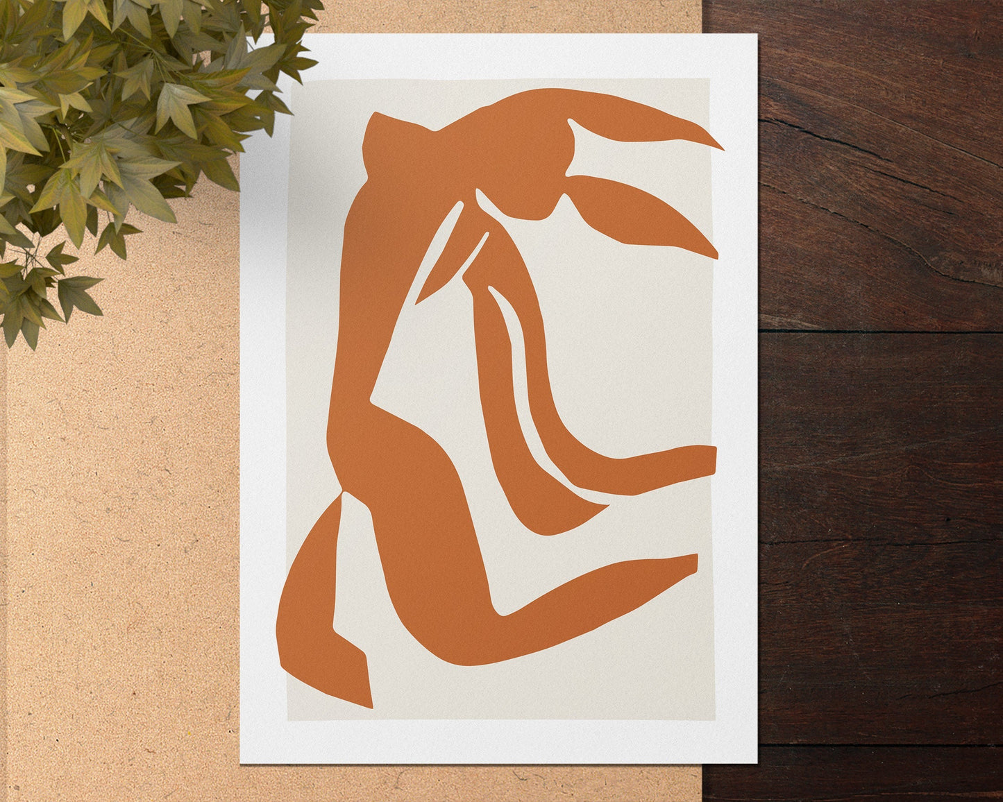Boho Matisse Flowing Hair Print