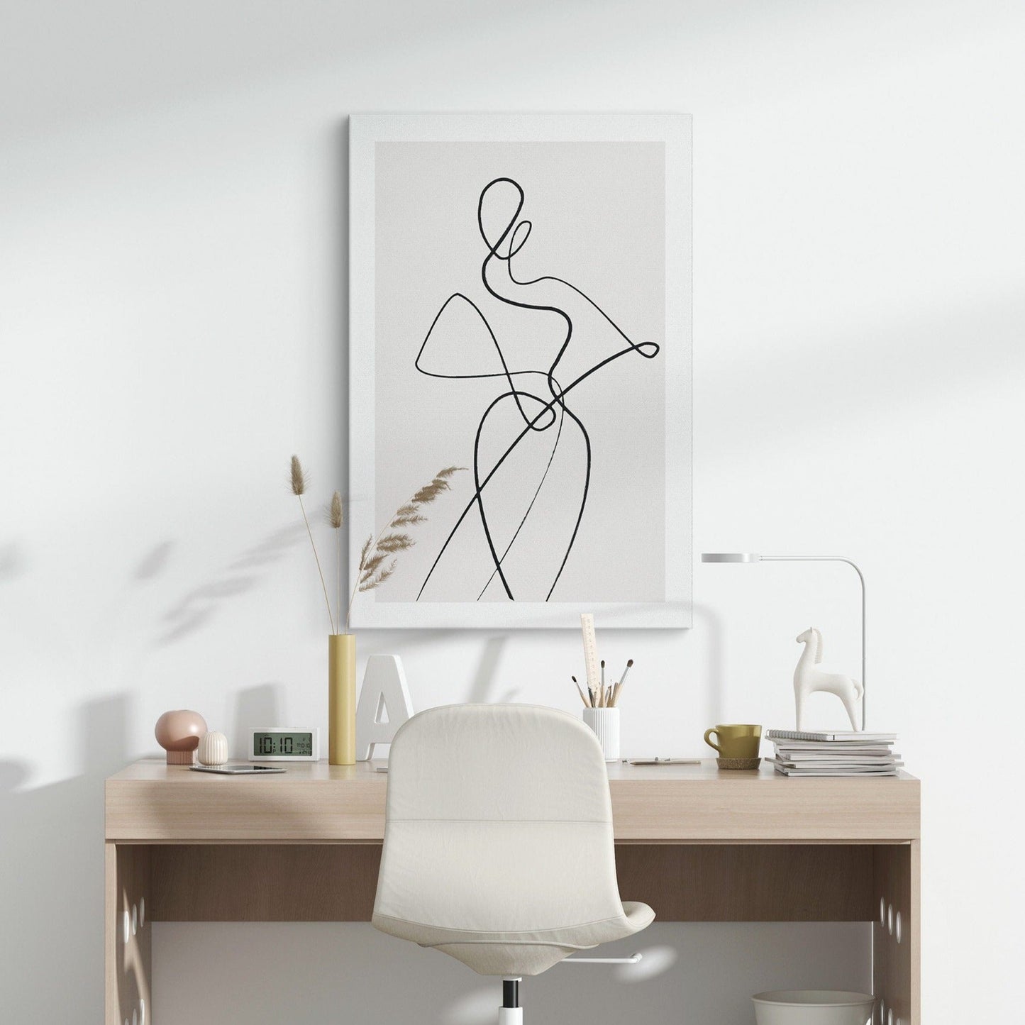Set of 3 Line Art Canvas Prints