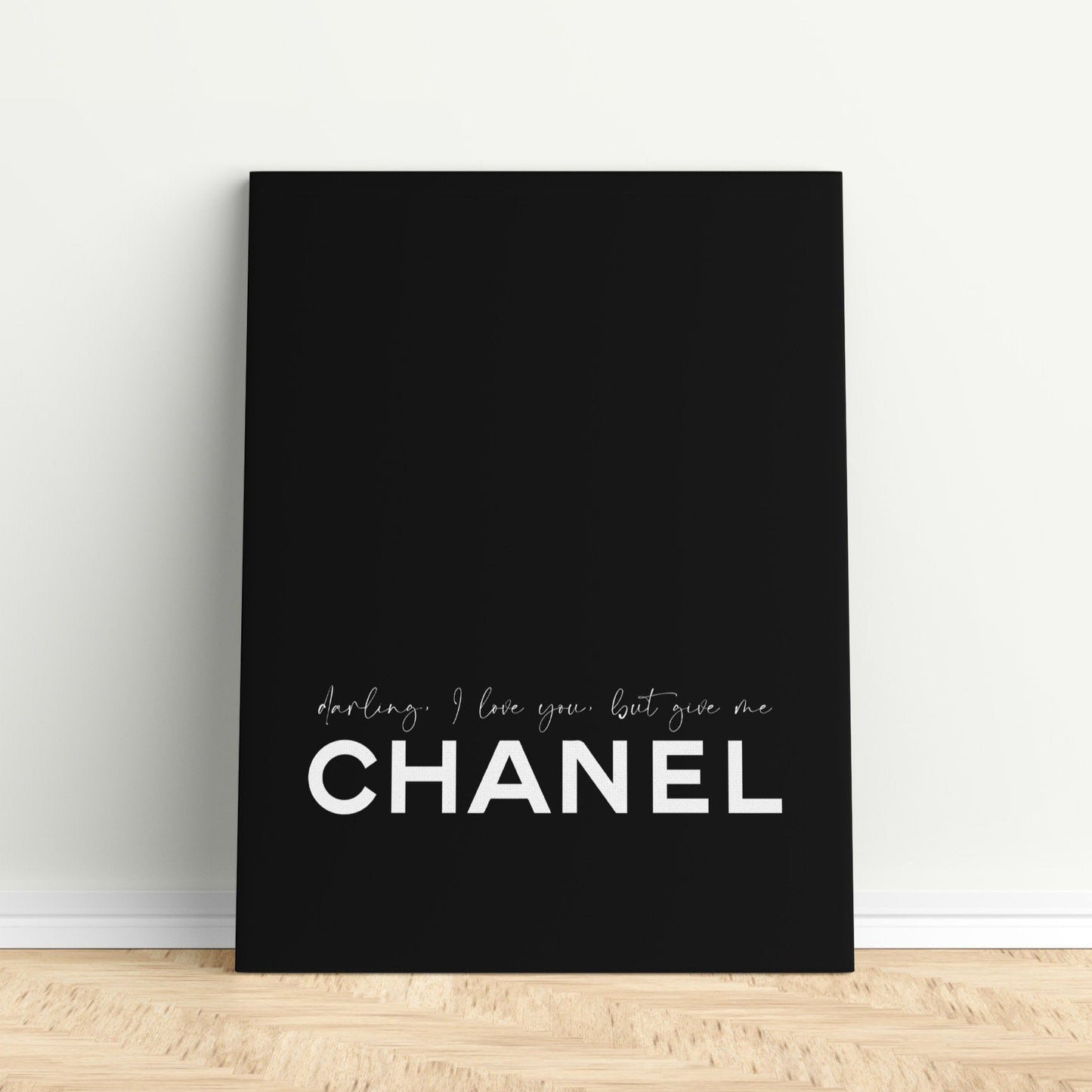 Black fashion darling canvas print