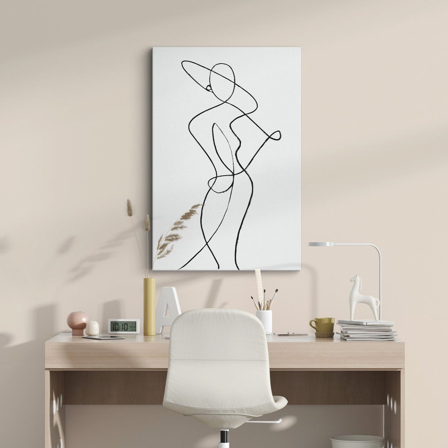 Staunch Woman Canvas Print