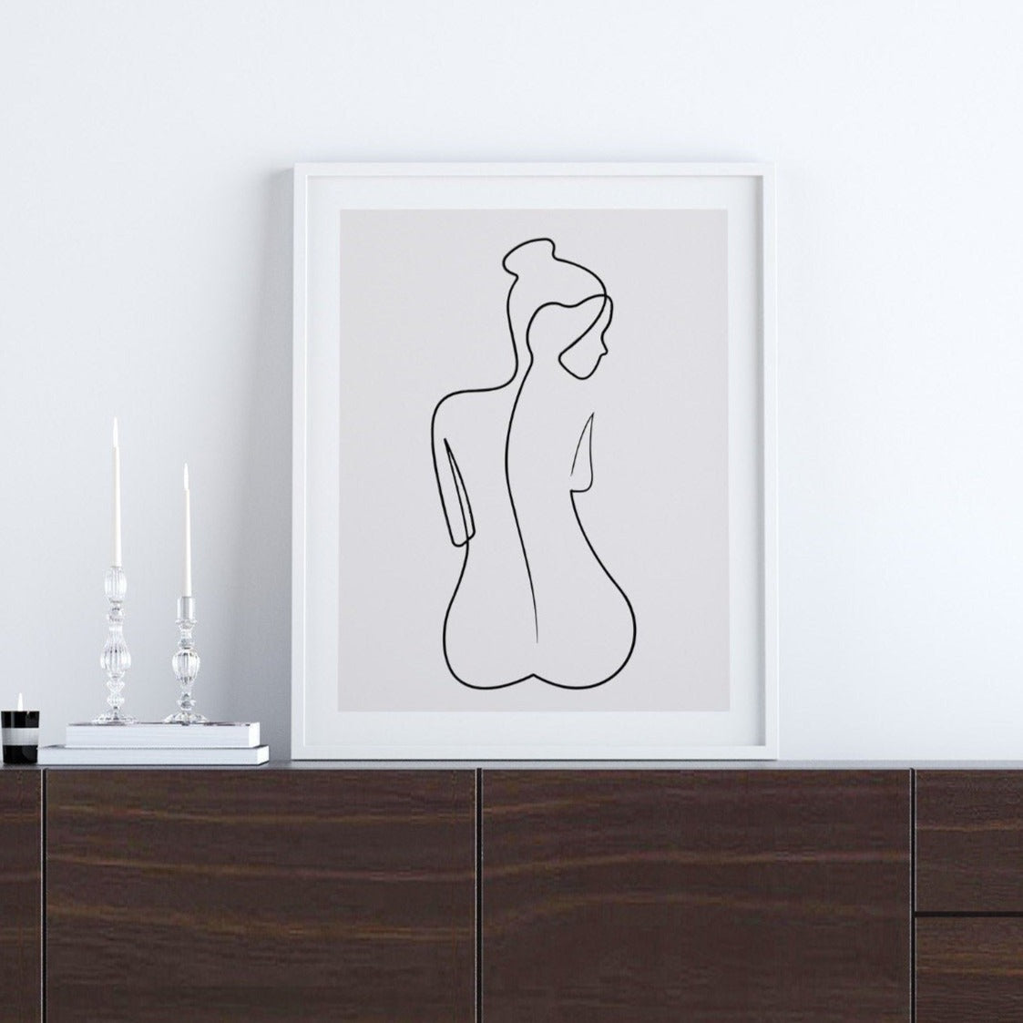 Female Line Art Print