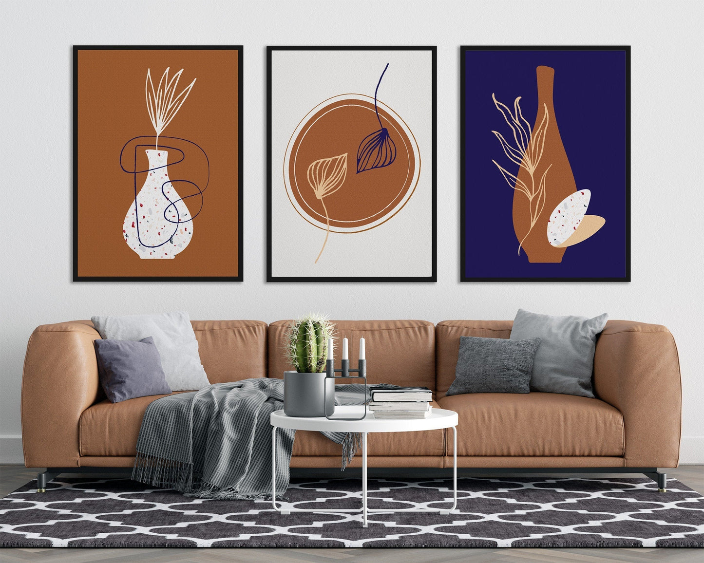 Set of 3 Terrazzo Vase Prints
