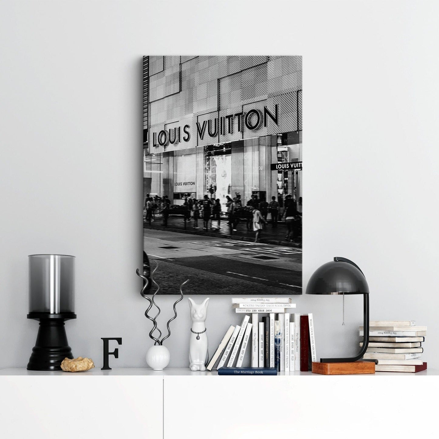 Modern interior with designer wall art