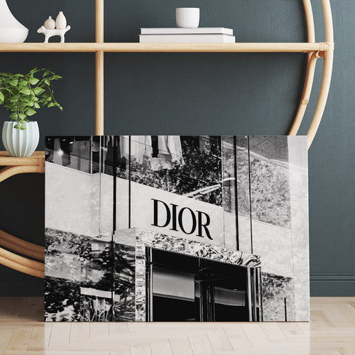 Dior store photography print on canvas