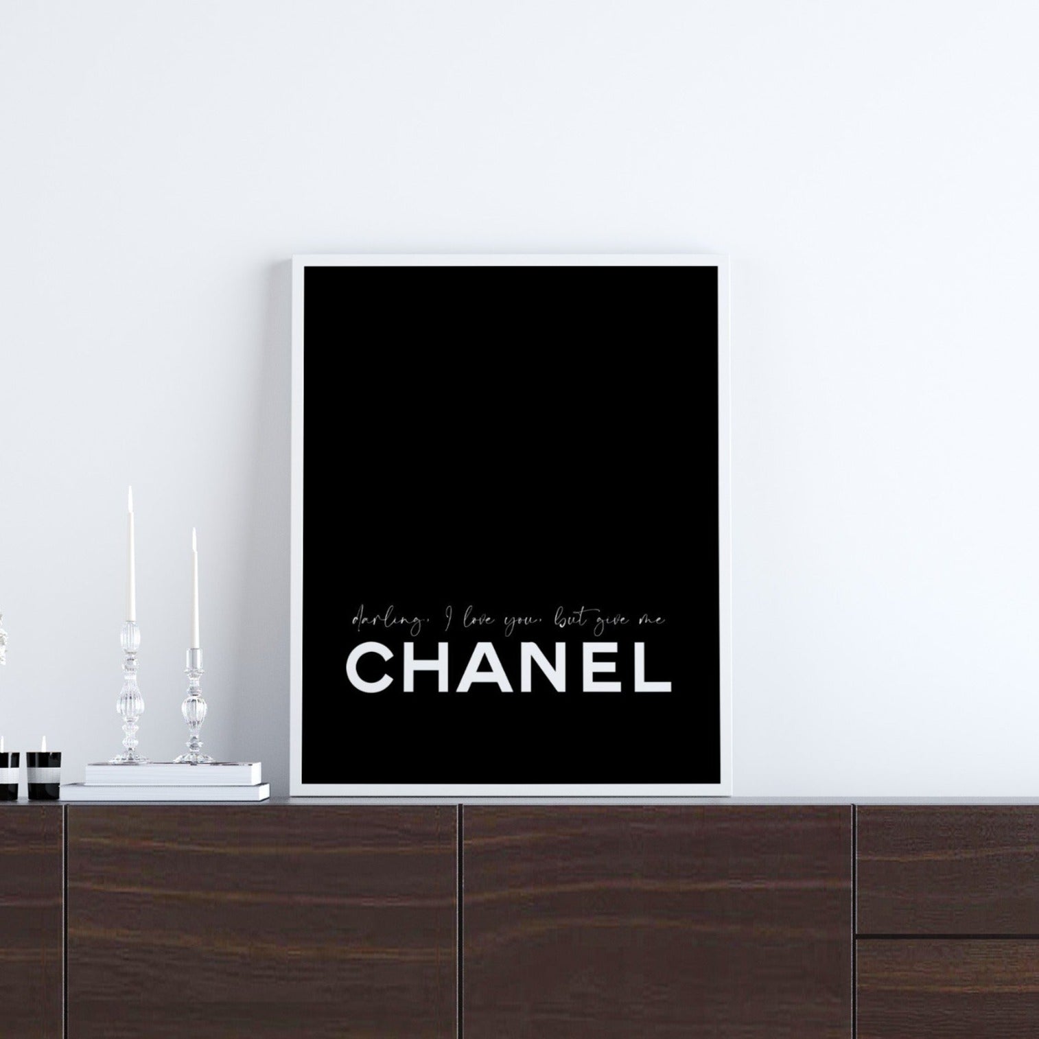 Coco Chanel quote poster