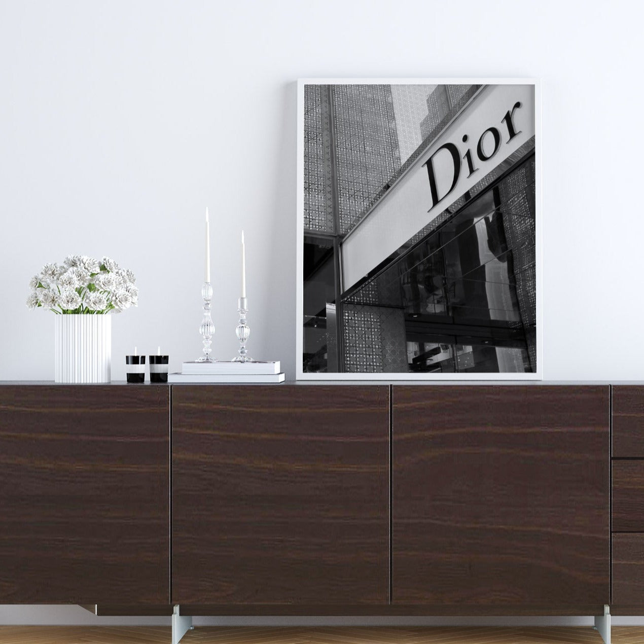 Dior photography poster framed