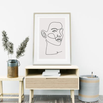 Set of 3 Line Face Prints