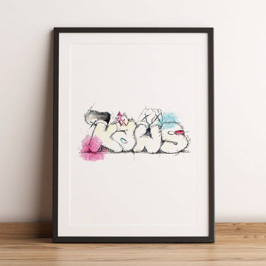 KAWS art print