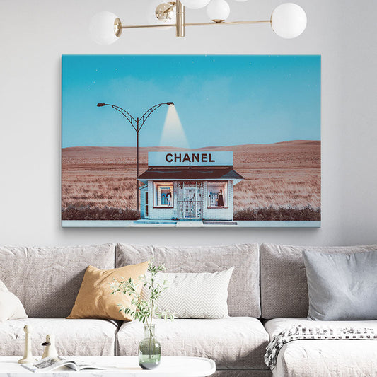 Living room decor with fashion pop art print