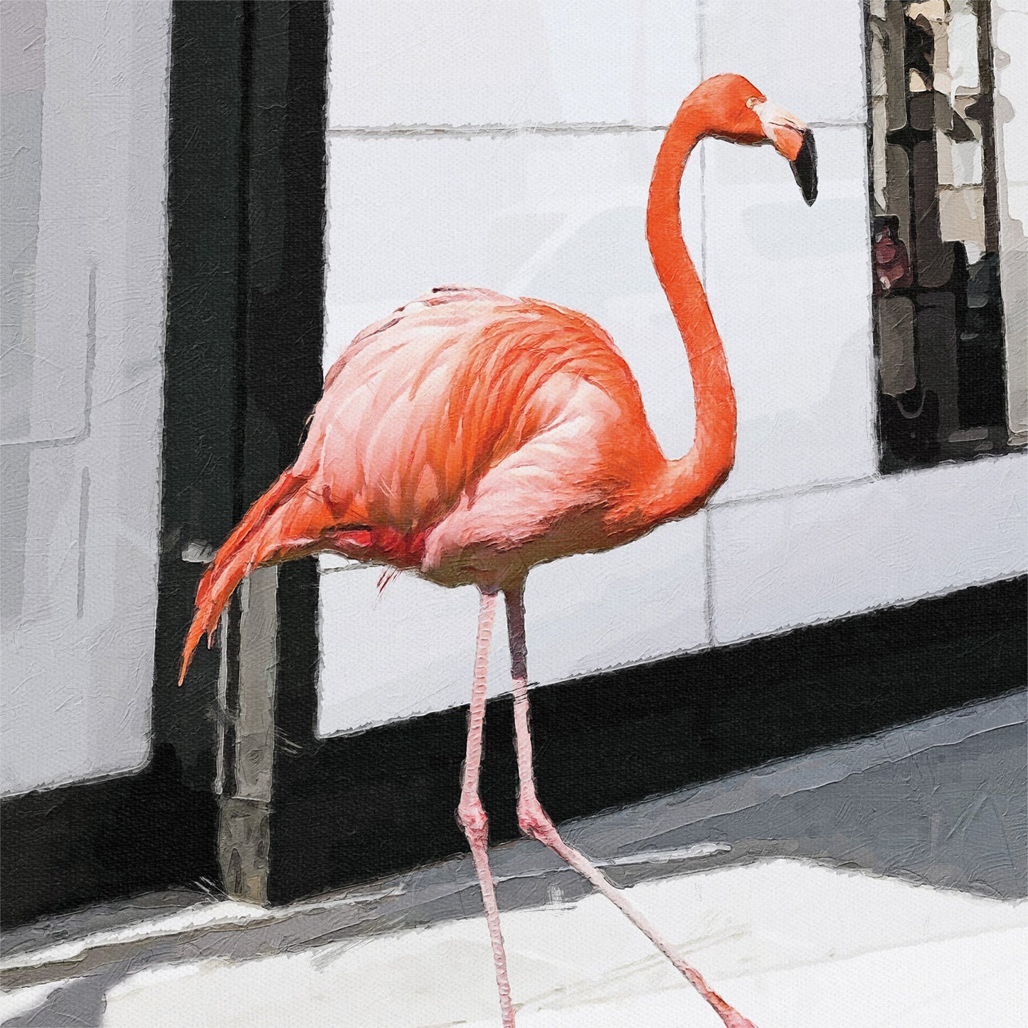 Rodeo Drive Fashion Jungle Canvas Print