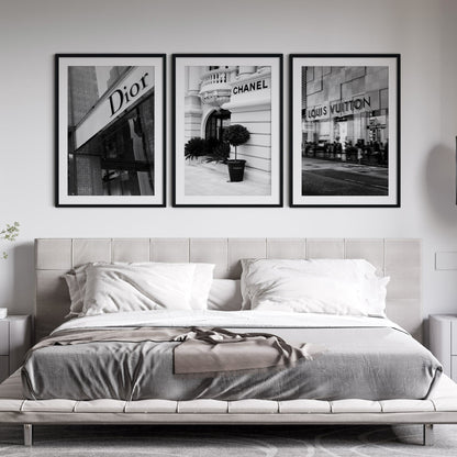 Fashion art print set of 3