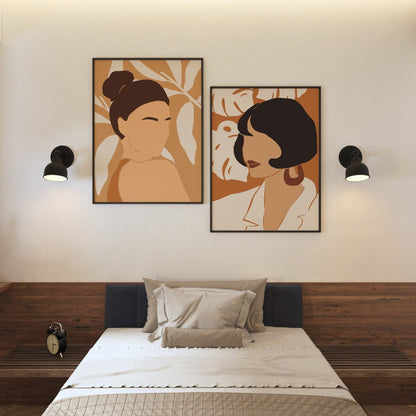 Set of 3 Boho Face Prints