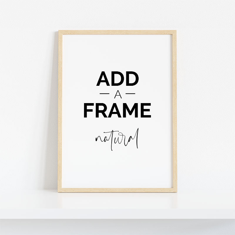 Natural Wood Frame