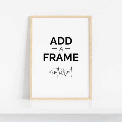 Natural Wood Frame