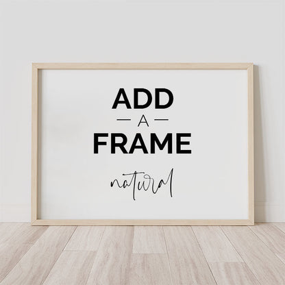 Natural Wood Frame