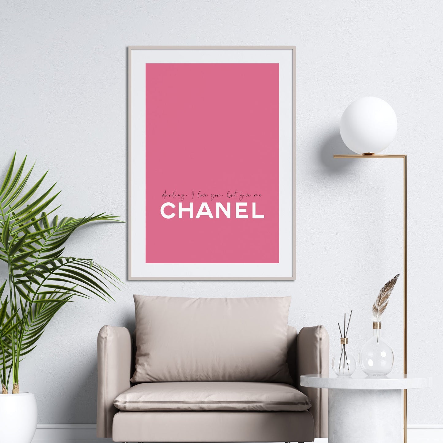 Pink Fashion Darling Print