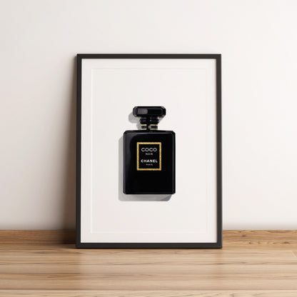 Gold Perfume Bottle Print