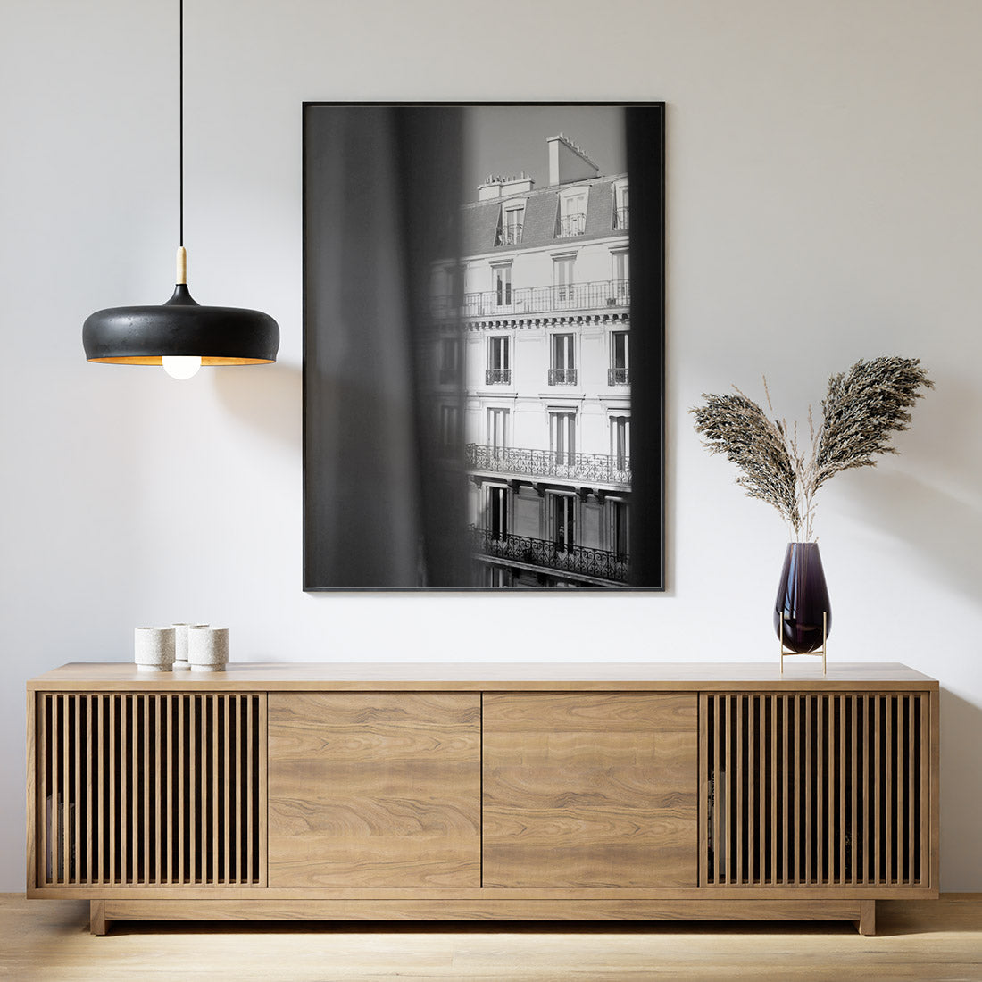 Modern decor with a Paris photo print