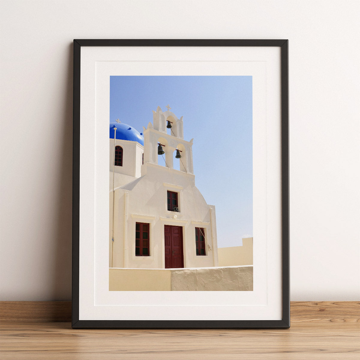 Santorini Church Print