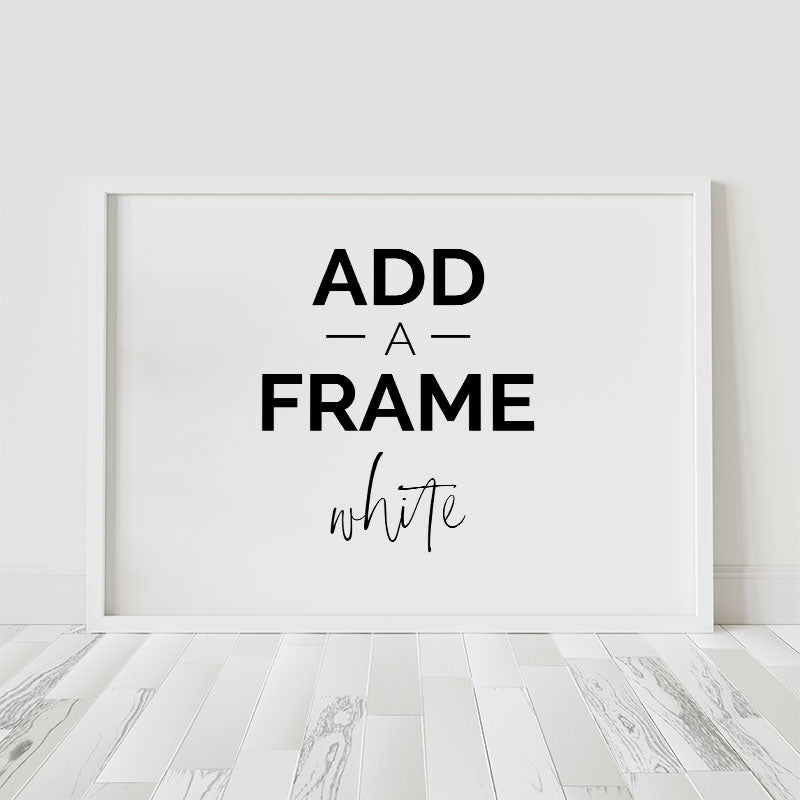 White Wood Frame