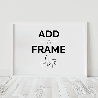 White Wood Frame