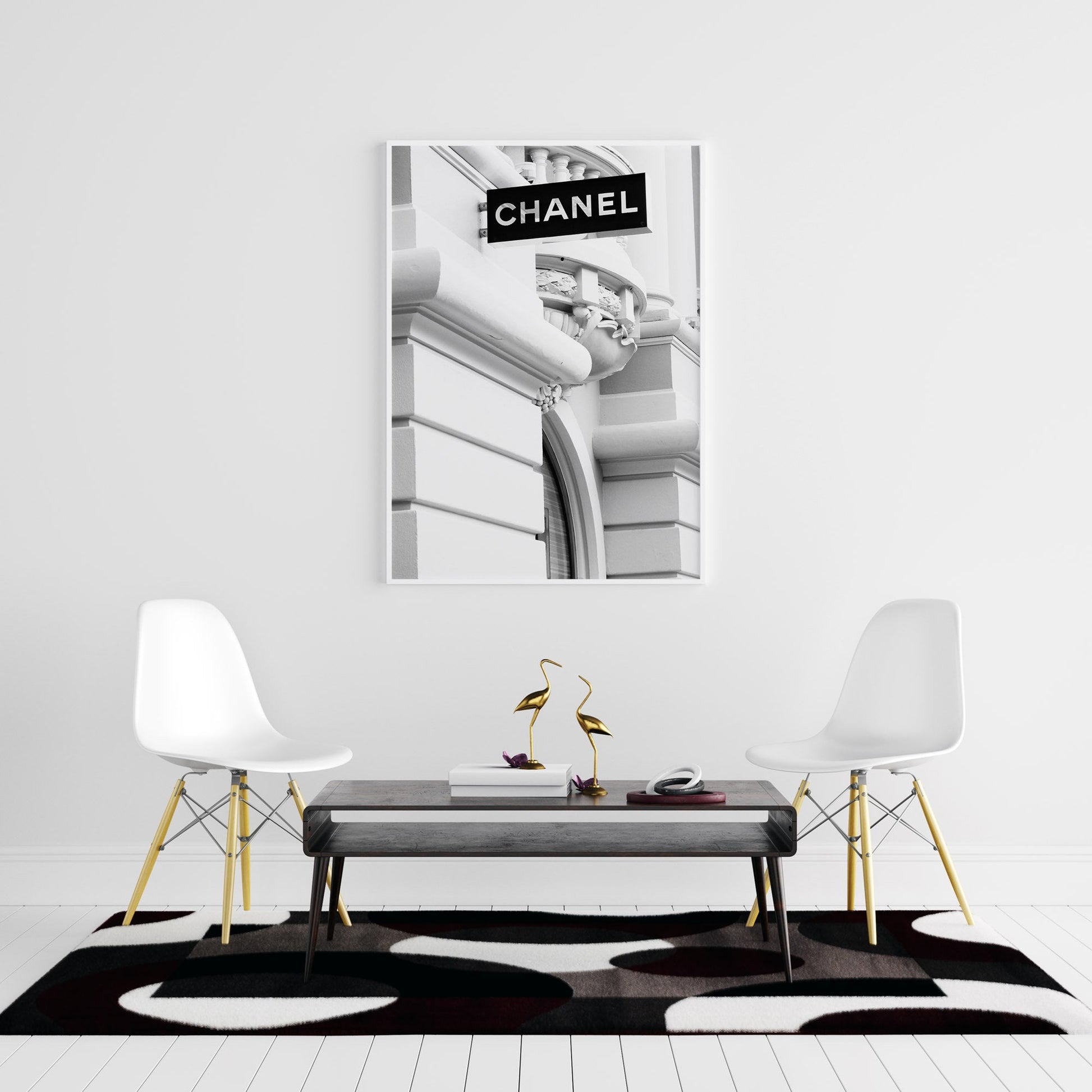 Fashion wall art featuring Chanel store in Monte Carlo