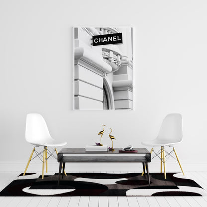 Fashion wall art featuring Chanel store in Monte Carlo