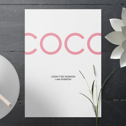 Pink Coco Quote Print