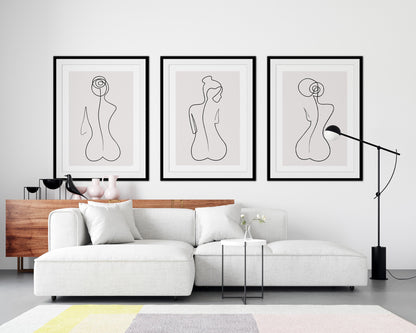 Female Line Art Print
