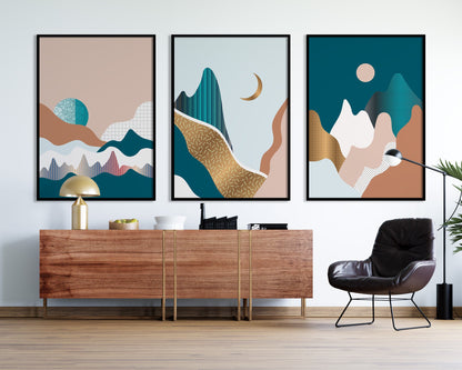 Mid Century Rising Moon Print