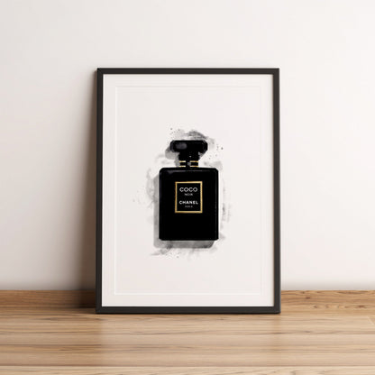 Noir Watercolour Print