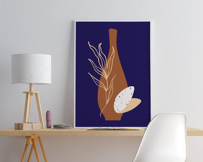 Boho Terrazzo Vase Print