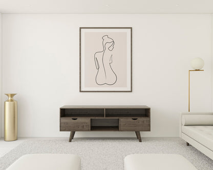 Female Line Art Print