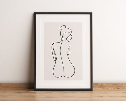 Female Line Art Print