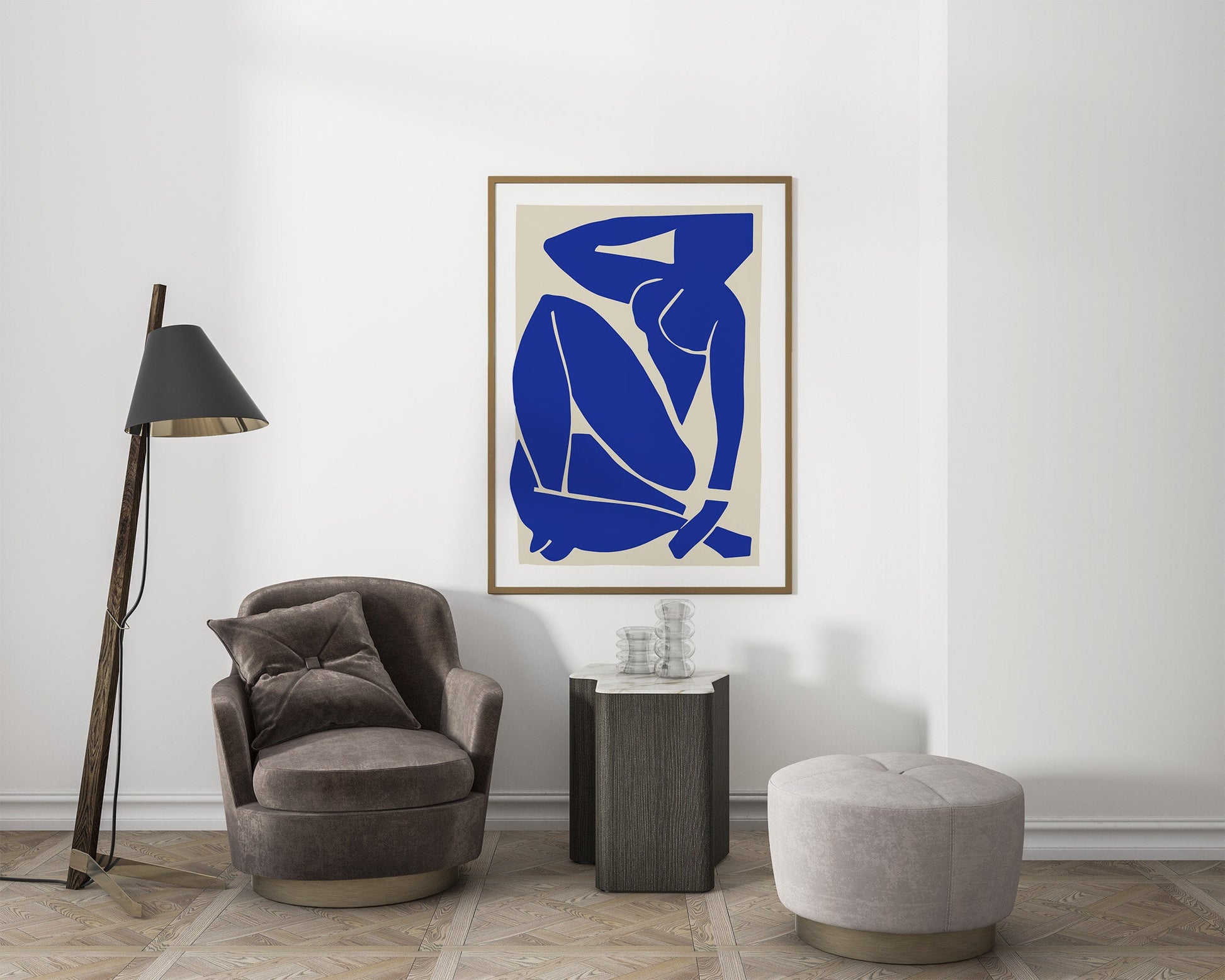matisse blue nude cutout print
