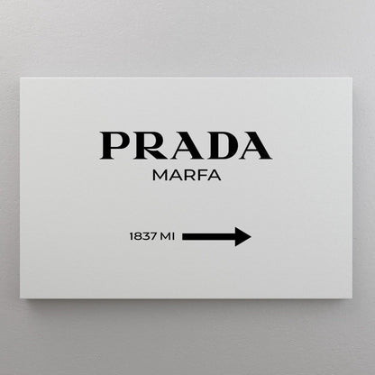 Prada Marfa canvas print
