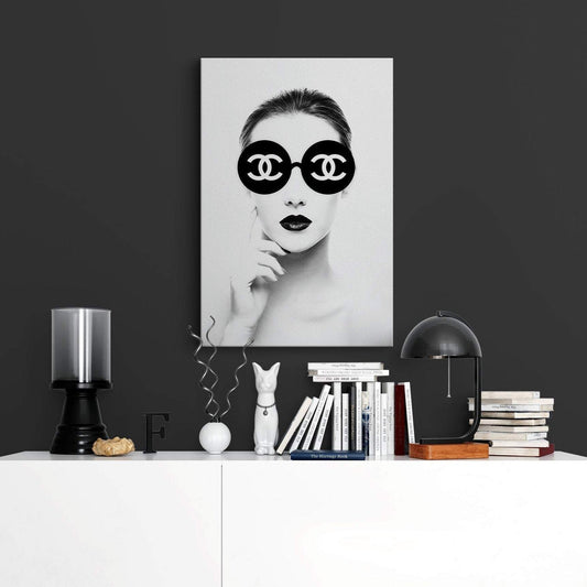 Chanel pop art canvas print