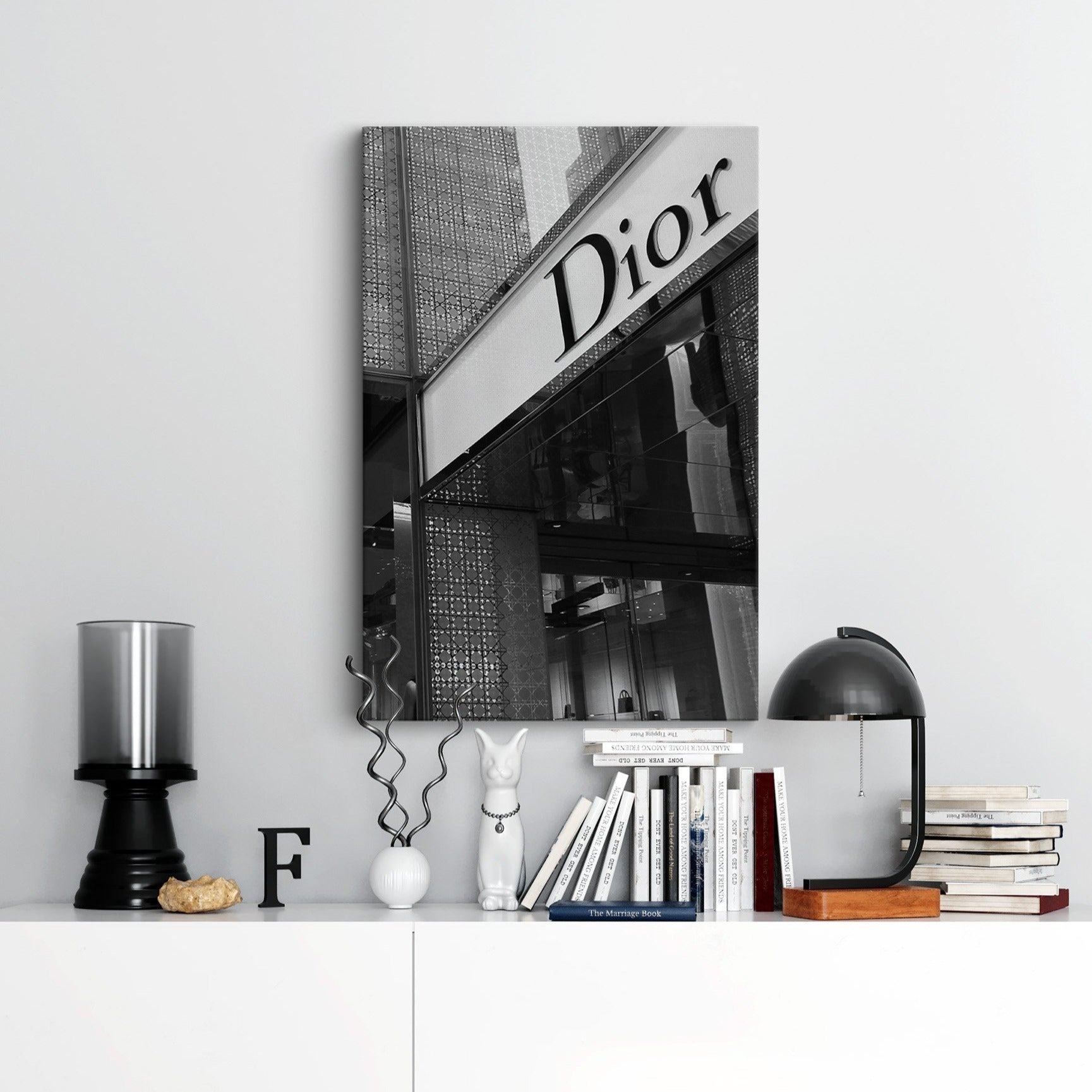 Dior canvas print