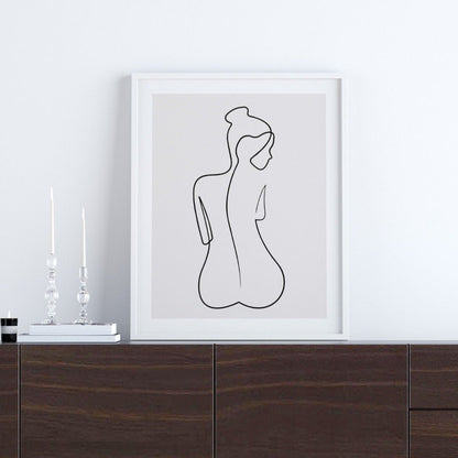 Female Line Art Print