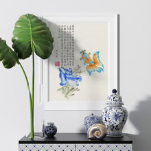 Load image into Gallery viewer, Set of 3 Chinese Watercolour Fish Prints
