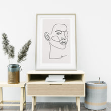 Load image into Gallery viewer, Set of 3 Line Face Prints
