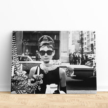 Load image into Gallery viewer, Audrey Hepburn photo on canvas
