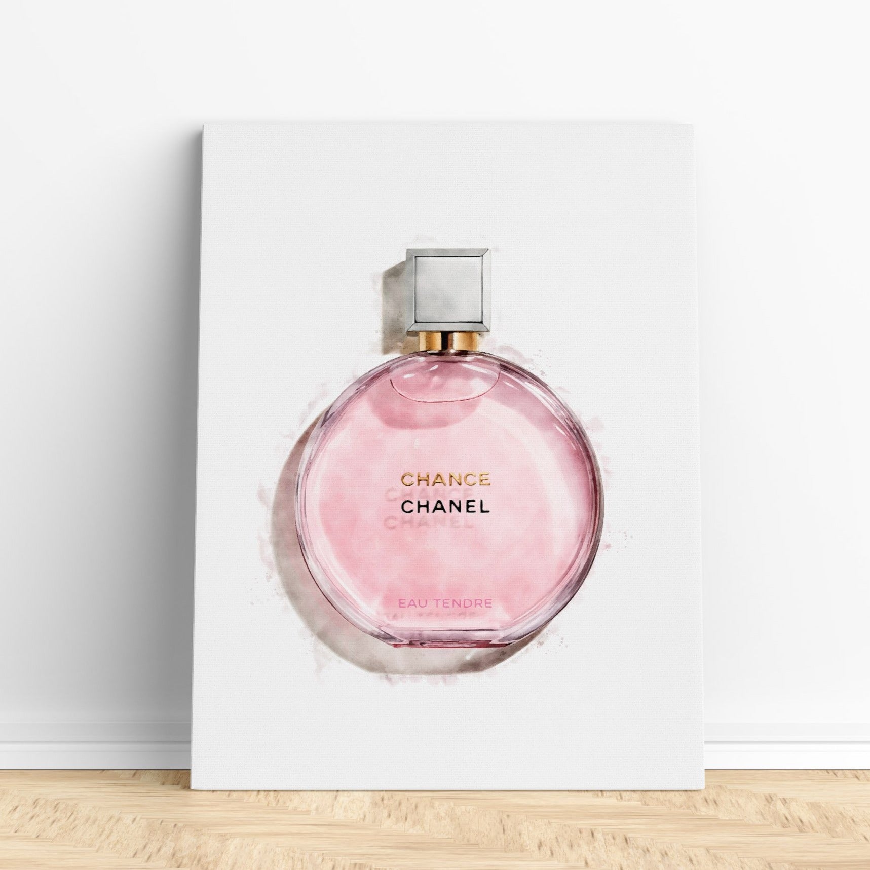 Perfume Bottle Grey Wall Art, Canvas Prints, Framed Prints, Wall Peels