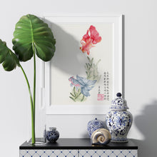 Load image into Gallery viewer, Oriental art fish print
