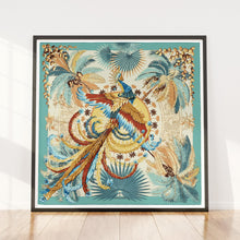 Load image into Gallery viewer, Rococo Teal Peacock Print
