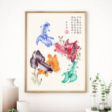 Load image into Gallery viewer, Koi fish watercolour print
