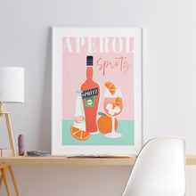 Load image into Gallery viewer, Aperol Spritz Illustration Print
