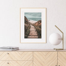 Load image into Gallery viewer, Coastal interior with a framed photography print
