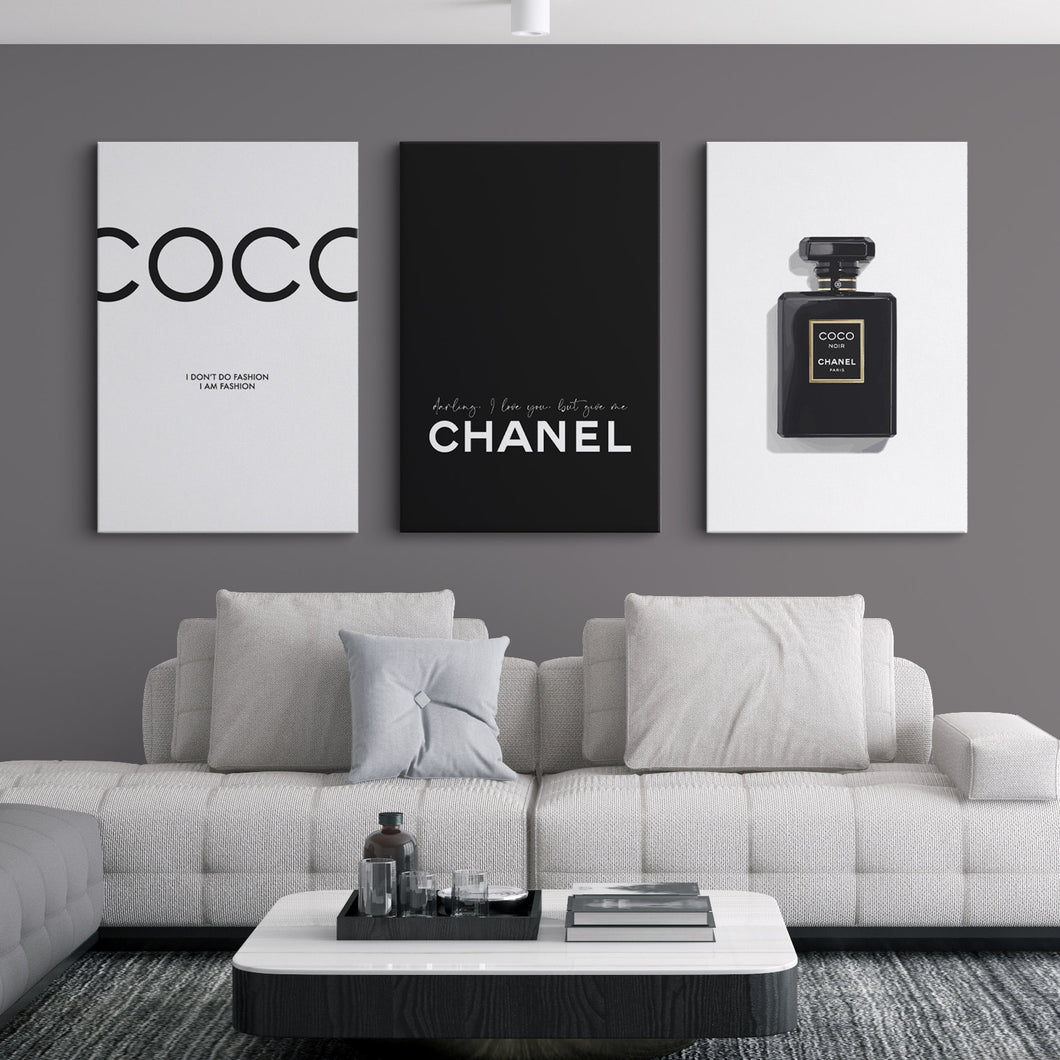Coco Chanel Fashion wall art print.